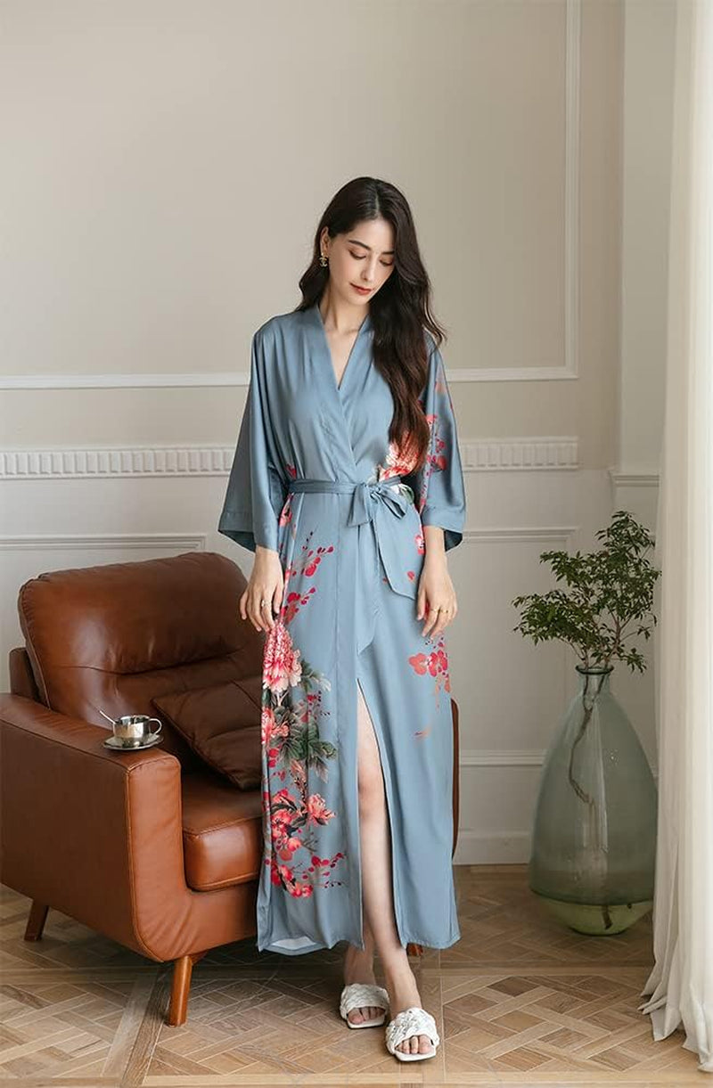 Women'S Satin Kimono Robes, Bathrobes, Pajamas, Loungewear